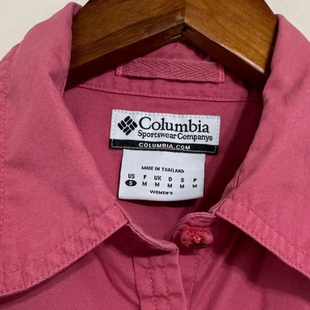 Columbia Sleeveless Button Down Shirt Dusty Rose Size S - Picture 3 of 4